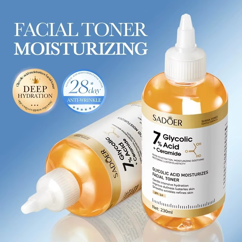Essence Serum Toner - SADOER Tônico Facial com Ácido Glicólico,