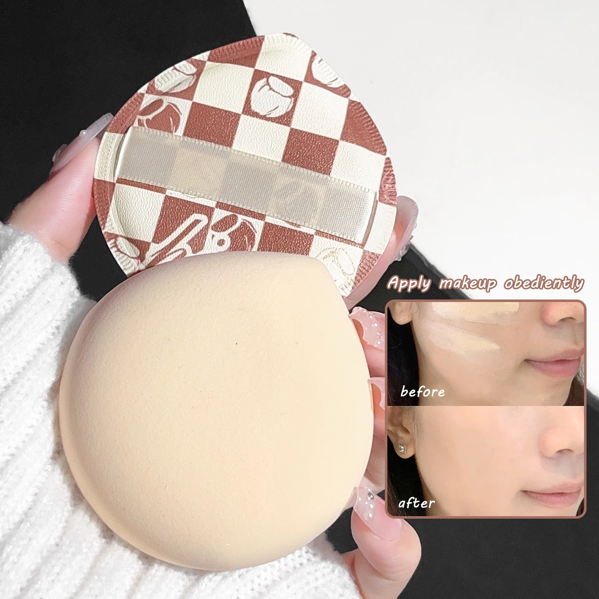 Bb Cushion Korean - Esponja de maquiagem seca e molhada,