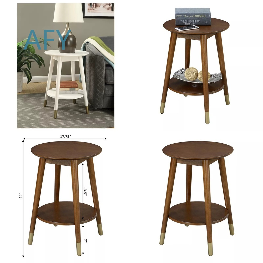 Muji Home Storage - Mesa Lateral de Madeira com Compartimento