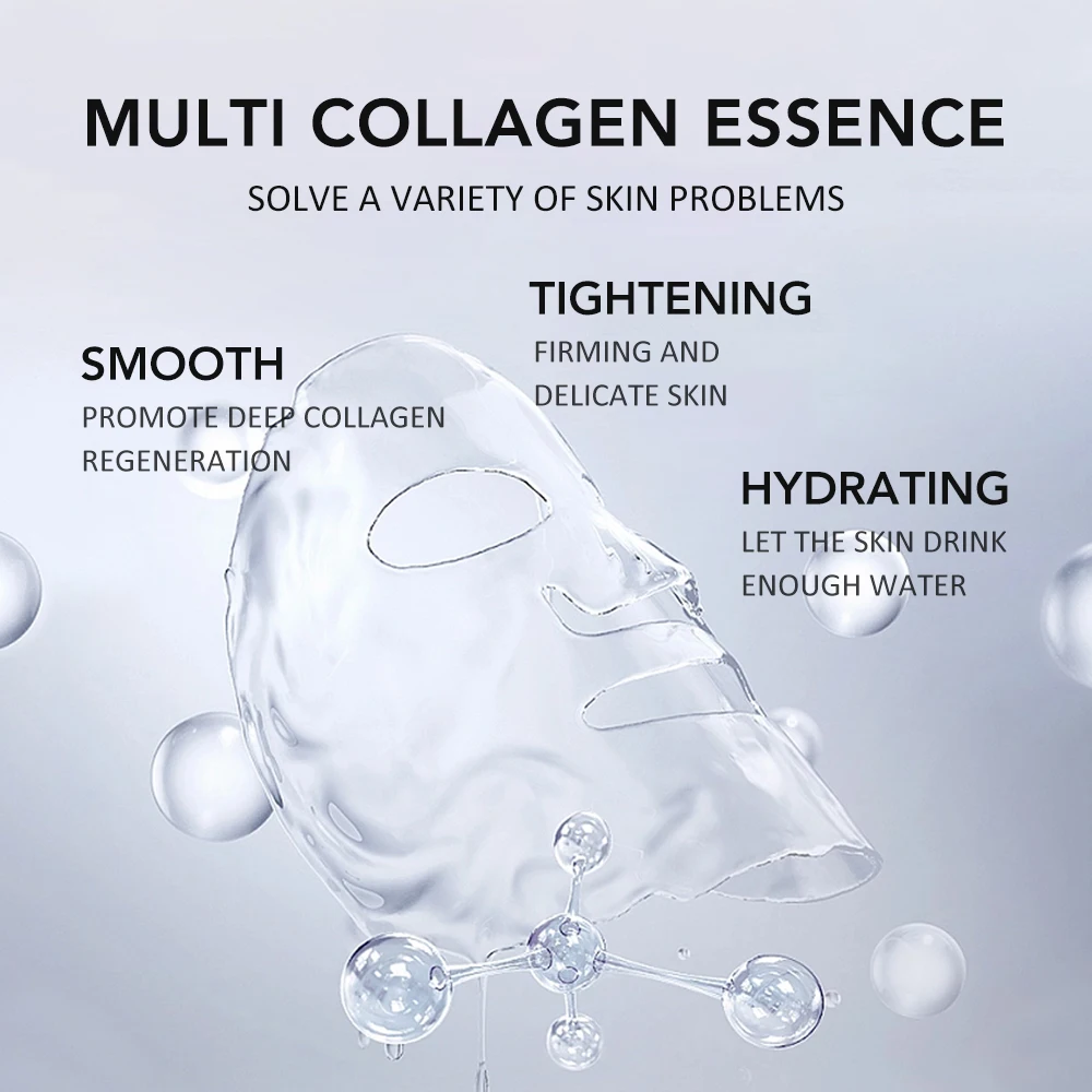 5 pçs máscaras faciais de colá - Sheet Mask Collagen avaliação e preço