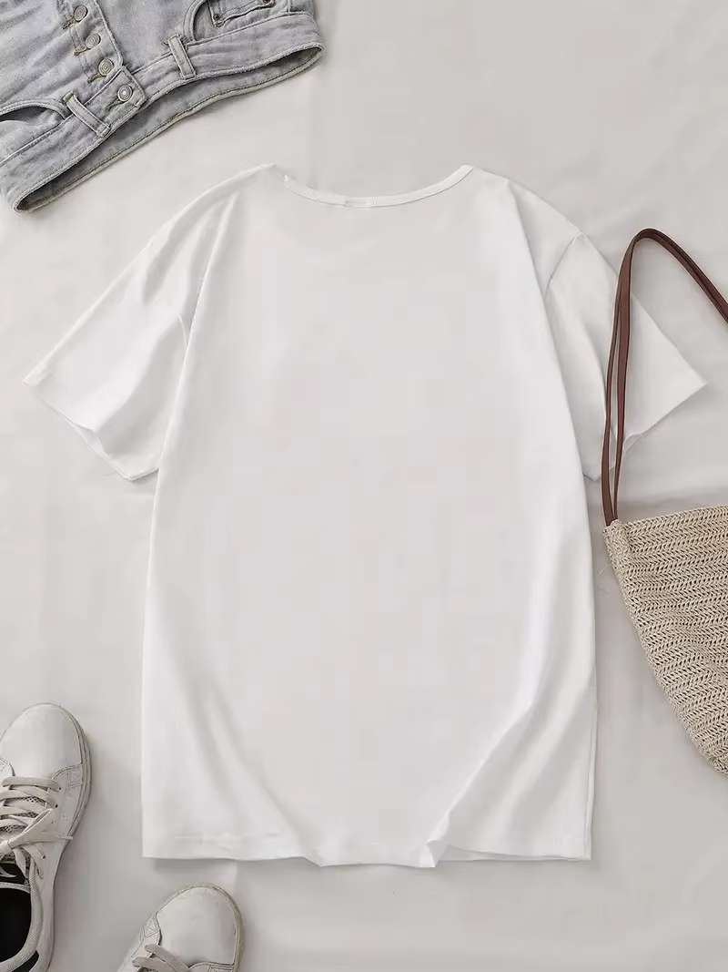 Camiseta feminina com ilustraç - Korean Pants Lifestyle avaliação e preço